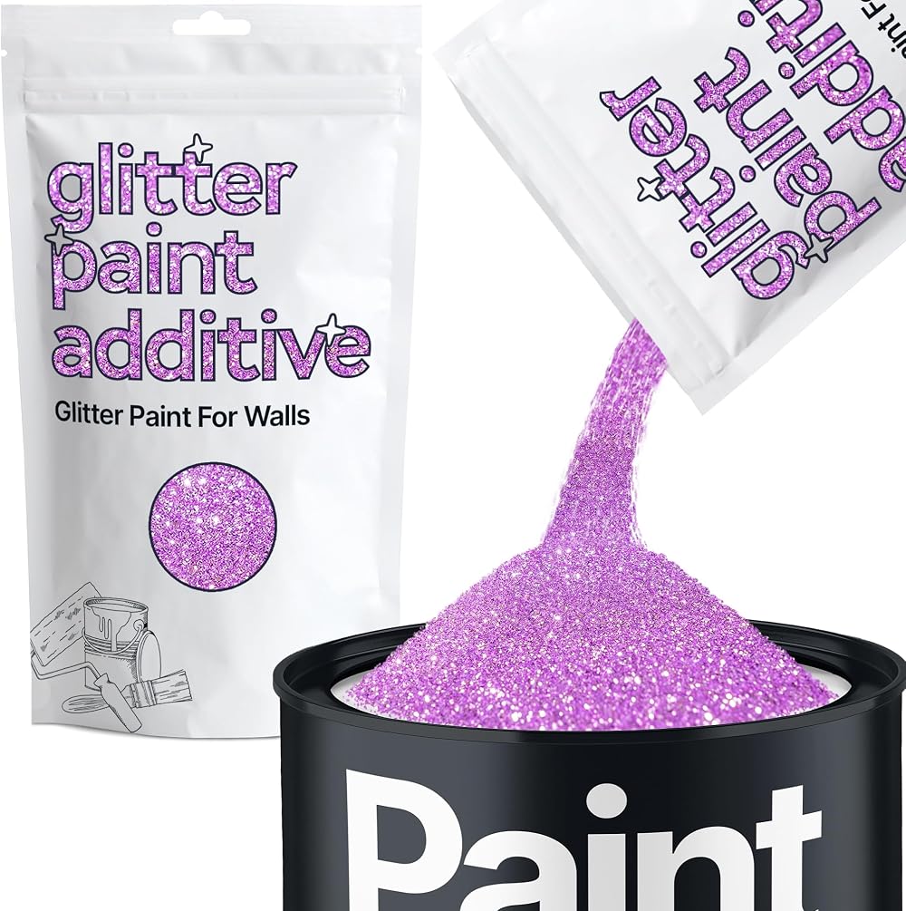 Hemway Lavender Purple Glitter Paint Additive 100g for Sparkle Finish