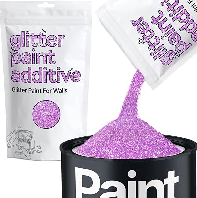 Hemway Lavender Purple Glitter Paint Additive 100g for Sparkle Finish