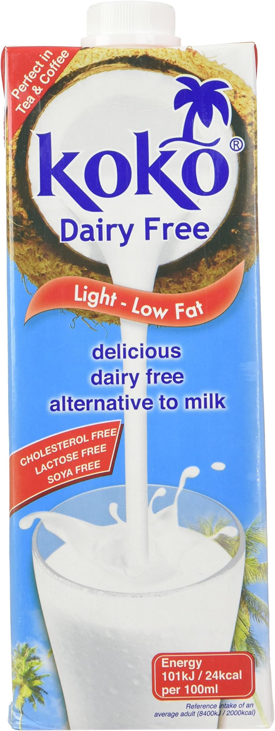 Koko Dairy Free Coconut Milk Drink Light 1 Litre (Pack of 12)