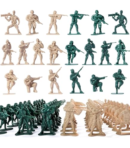 Soldados De Plastico 360 Soldaditos De Plástico (Verde/Marrón