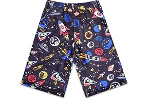 iscream Big Boys Fun Print Silky Soft Plush Shorts - Best Buddies Collection