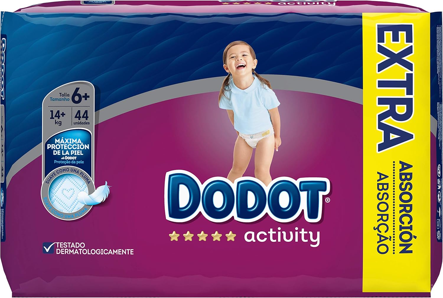 Dodot Activity Pañales Talla 6+, 14kg+ - 44 Pañales: Amazon.es: Salud y cuidado personal