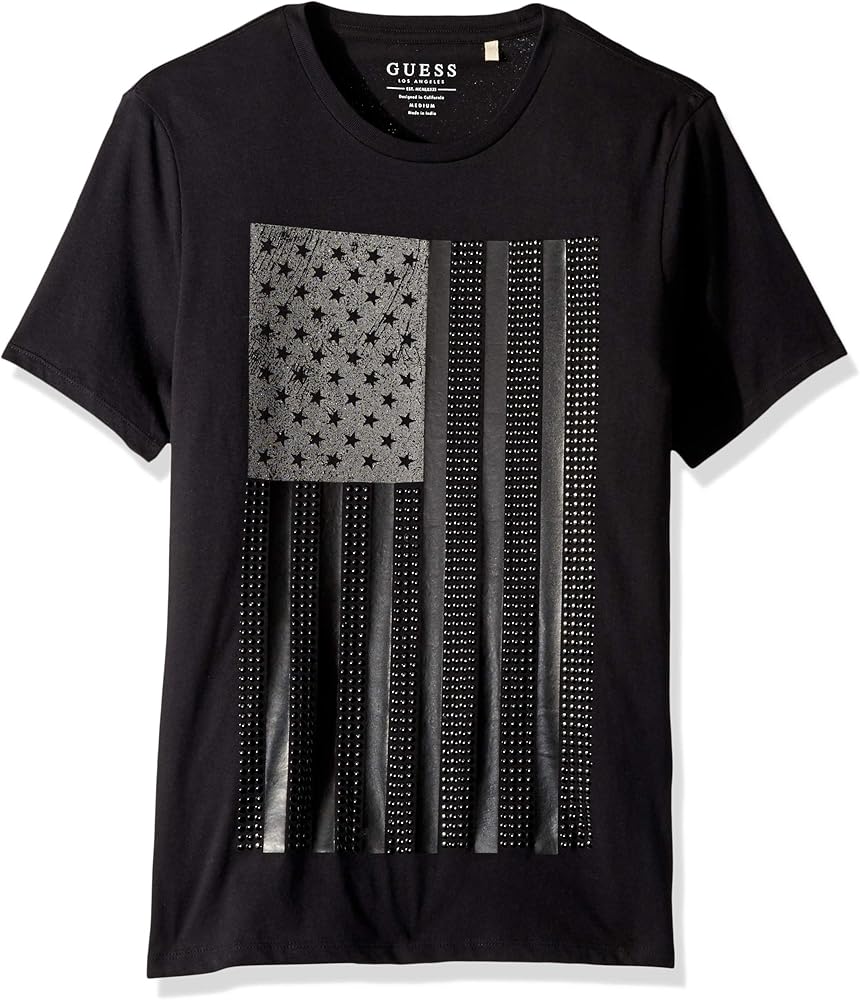 camiseta guess negra hombre