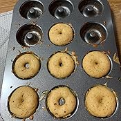 Stampo Per Ciambelle 6 Cavit&agrave; - In Acciaio Al Carbonio, Antiaderente, Per Forno, Misura Media, Colore Oro Champagne