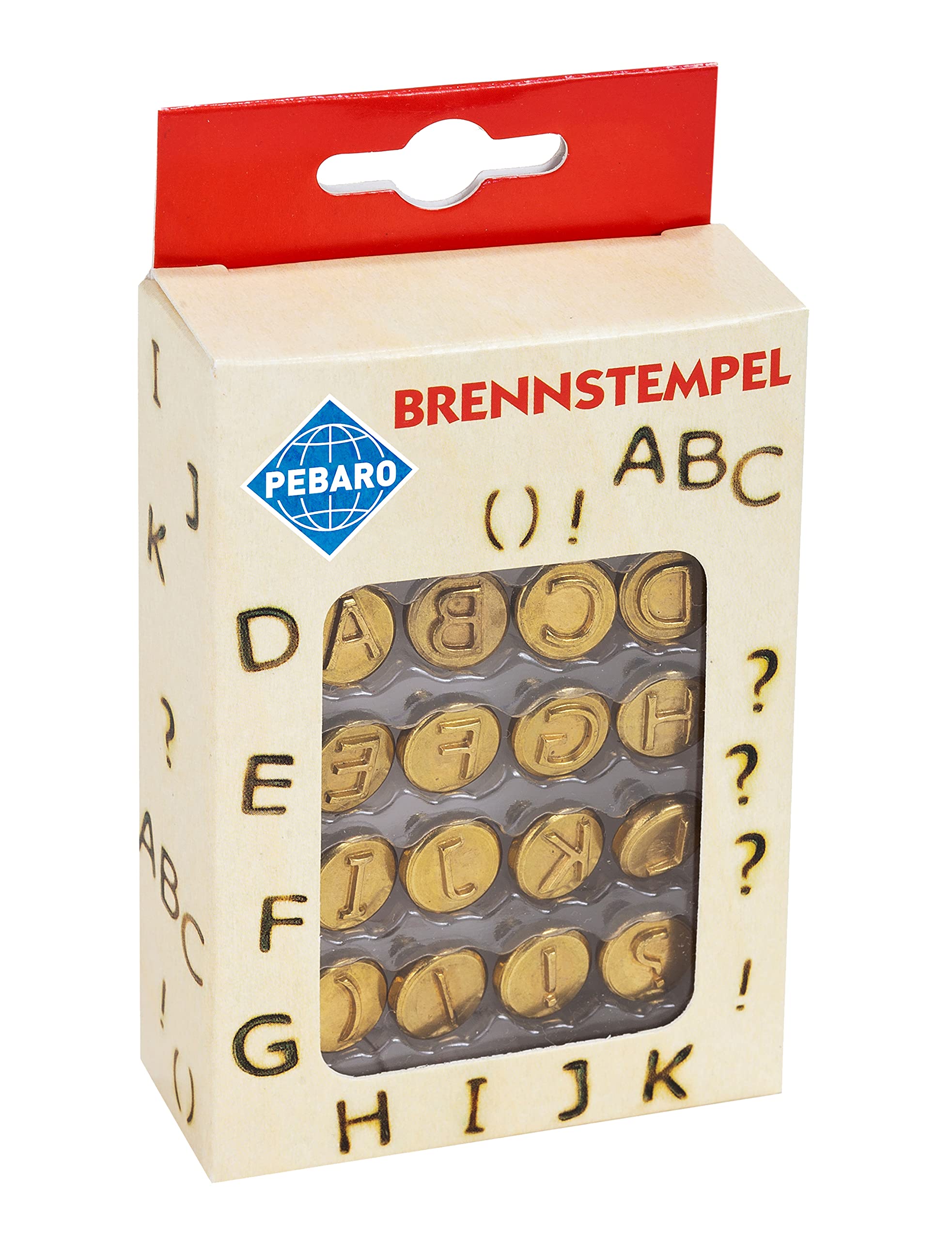 Pebaro 12-Burning Dies with Letters A-L and Signs