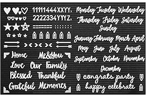 G GAMIT Felt Letter Board Letters Set, Letter Sign Symbol Numbers and Cursive Week and Month Only