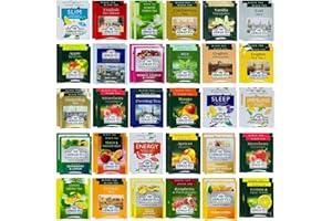 GB PRIME Ahmad Premium Tea Sampler Assortment Gift Box | 60 count | Prime Tea Variety - Earl Grey, Black, Fruit, Citrus, Green, Herbal, Strawberry and more