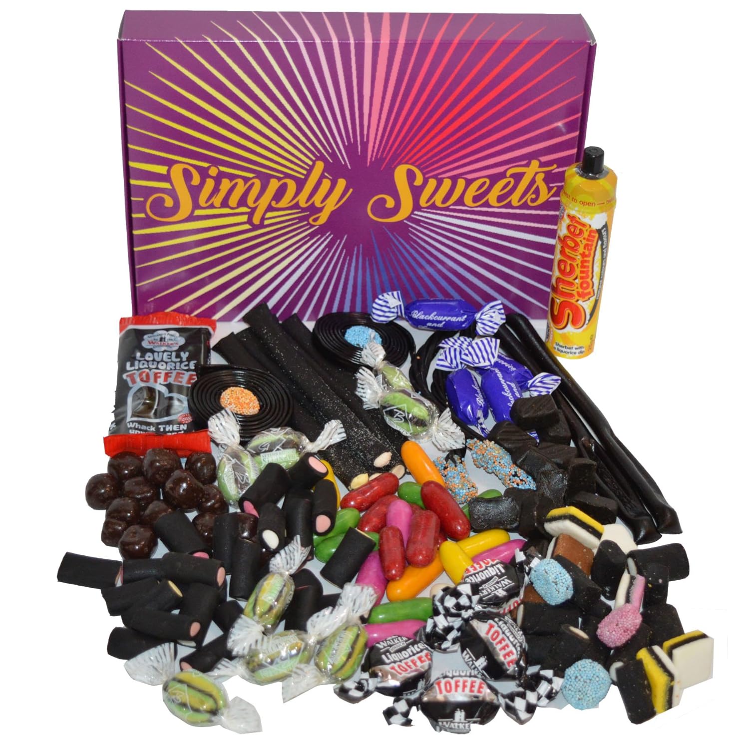Simply Sweets Liquorice lovers sweet gift box. The perfect liquorice hamper for liquorice lovers
