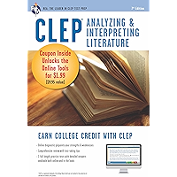 CLEP Analyzing & Interpreting Literature Book + Online (CLEP Test Preparation) book cover