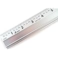 Shinwa 24" Extruded Aluminum Cutting Rule Ruler Gauge with Non slip rubber Backing 33295