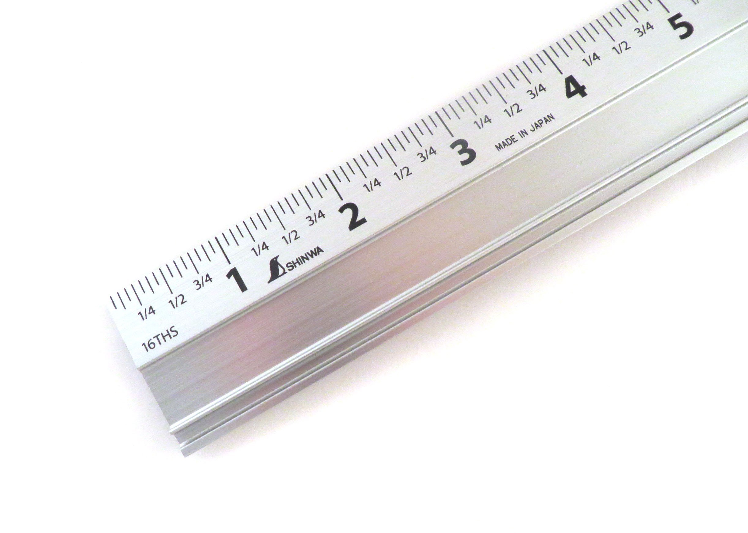 Shinwa 24" Extruded Aluminum Cutting Rule Ruler