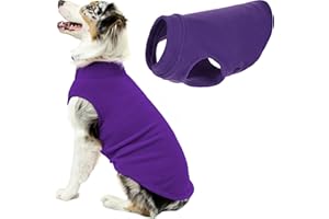 Gooby Stretch Fleece Vest Dog Sweater - Violet, 3X-Large - Warm Pullover Fleece Dog Jacket - Winter Dog Clothes for Small Dogs Boy or Girl - Dog Sweaters for Small Dogs to Dog Sweaters for Large Dogs