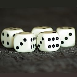 Magic Vosom Felt Lined Professional Dice Cup with 5