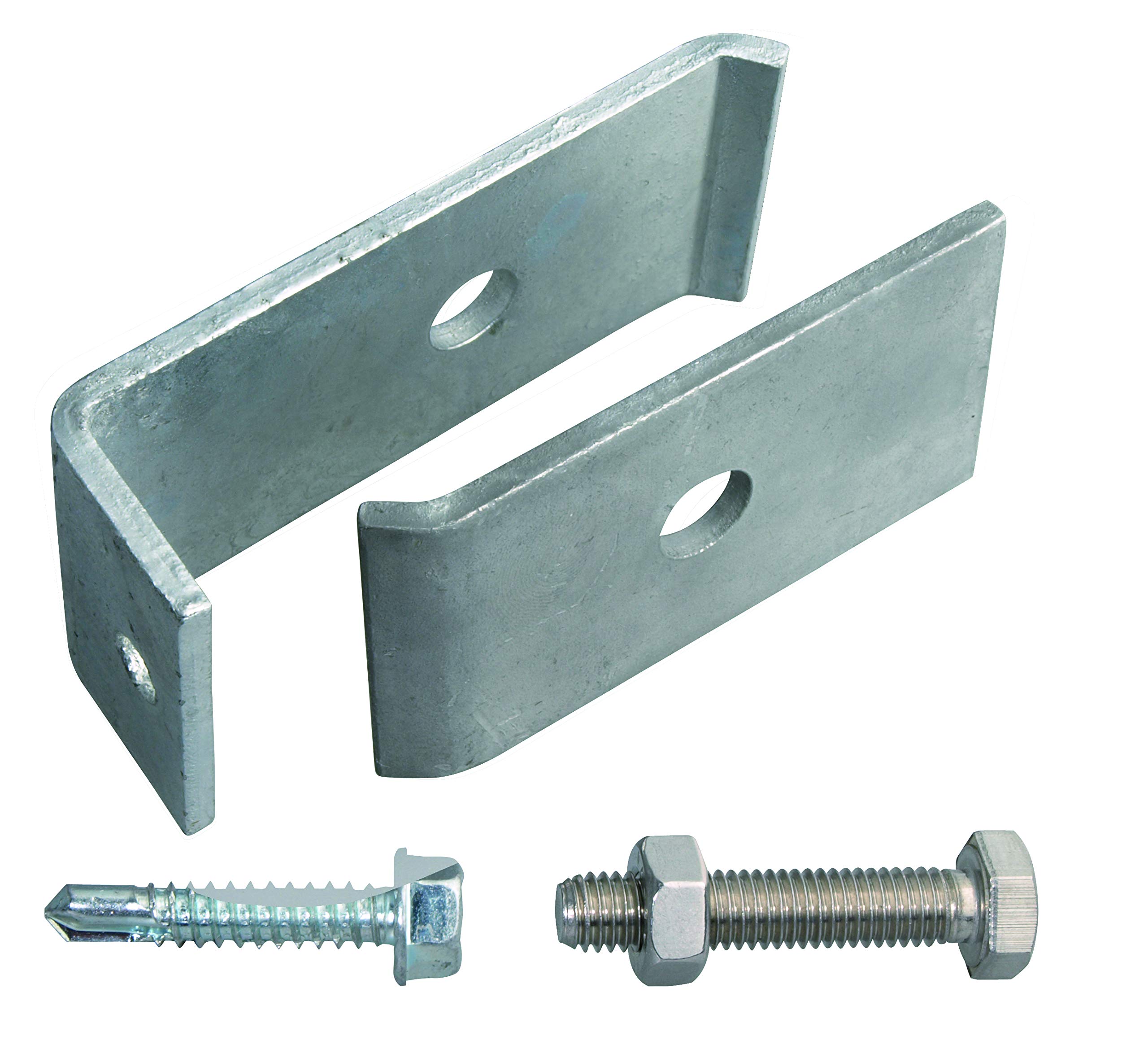 Alberts 672829 Mounting Set for Grid Mats | for Attaching to Walls or Posts | Hot-Dip Galvanised