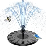 AISITIN 3.5W Solar Fountain Pump for Bird Bath 10 Nozzles 4 Rods Garden view 1