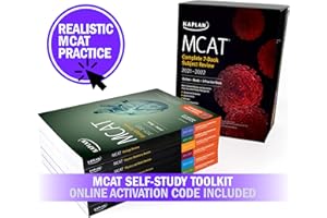 MCAT Self-Study Toolkit 2021-2022: Complete 7-Book Subject Review + 6 Practice Tests + Adaptive Qbank (Kaplan Test Prep)