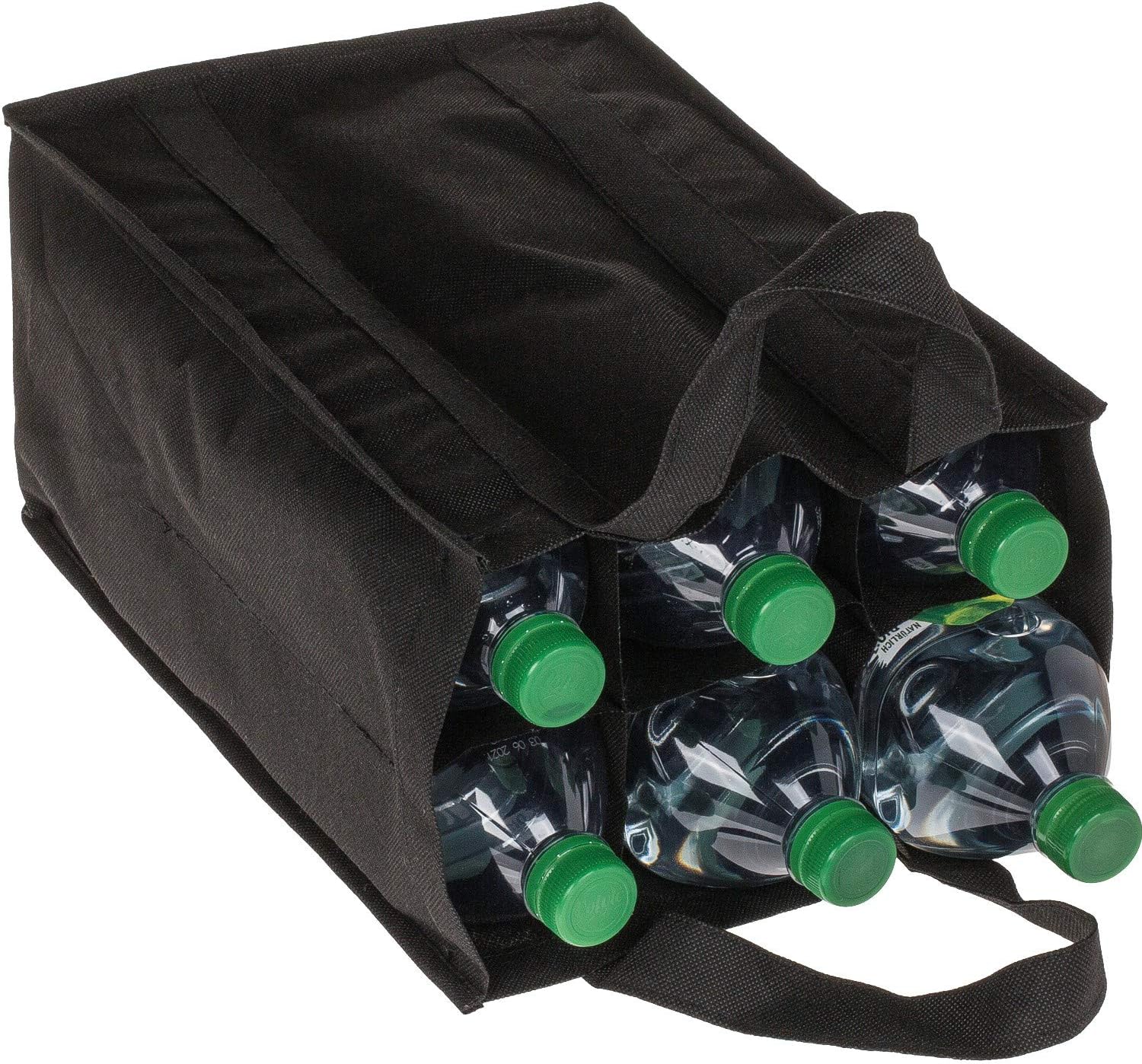 Hurifeng 6er Flaschentasche Aus Vliesstoff - Wiederverwendbare Transporttasche Für Wein, Bier & Wasserflaschen