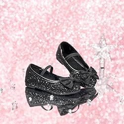Felix & Flora Toddler Little Girl Black Dress Shoes