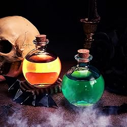Tessco for you 3 Pcs Halloween Potion Bottles Glass