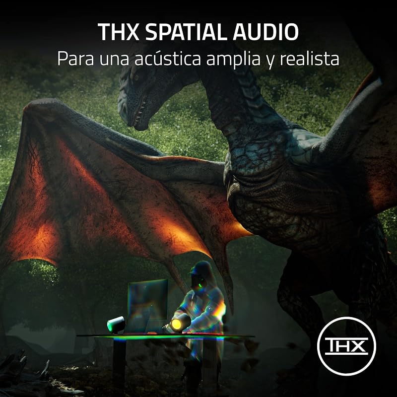 Nommo V2 Pro - Altavoces Gaming de Rango Completo 2.1 para PC con Subwoofer Inalámbrico (Diafragmas de Gama Completa de 3 pulgadas con Correctores de Fase de Aluminio, THX Spatial Audio) Negro