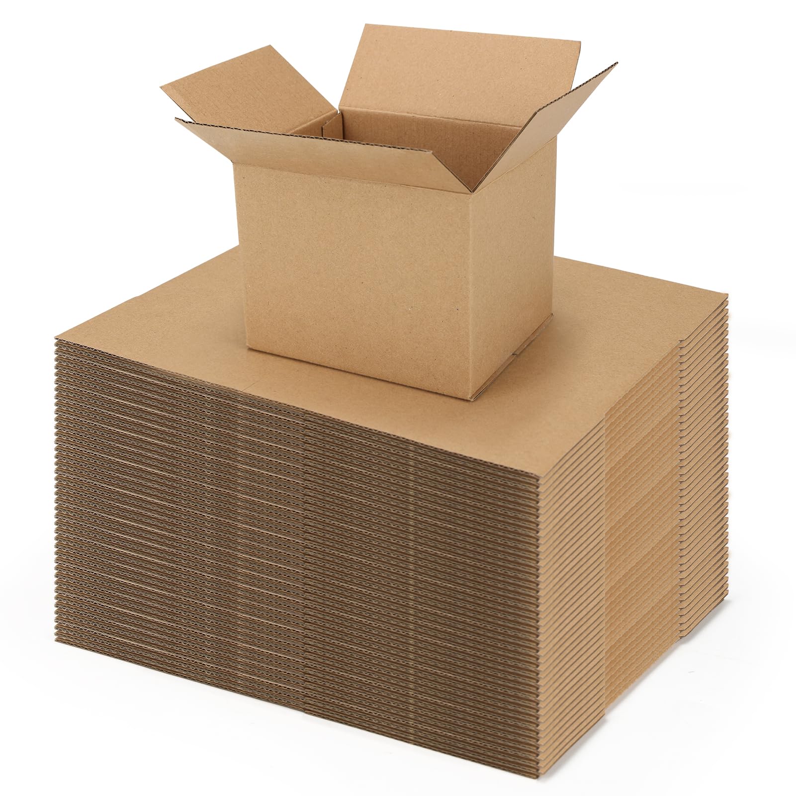 Photo 1 of ZBEIVAN Shipping Boxes Mailers 5x4x4 inches Corrugated Cardboard Small Packing Kraft Moving Mailing Box, Pack of 40