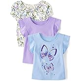The Children's Place Baby-Girls and Toddler Short Sleeve Flutter Shirt