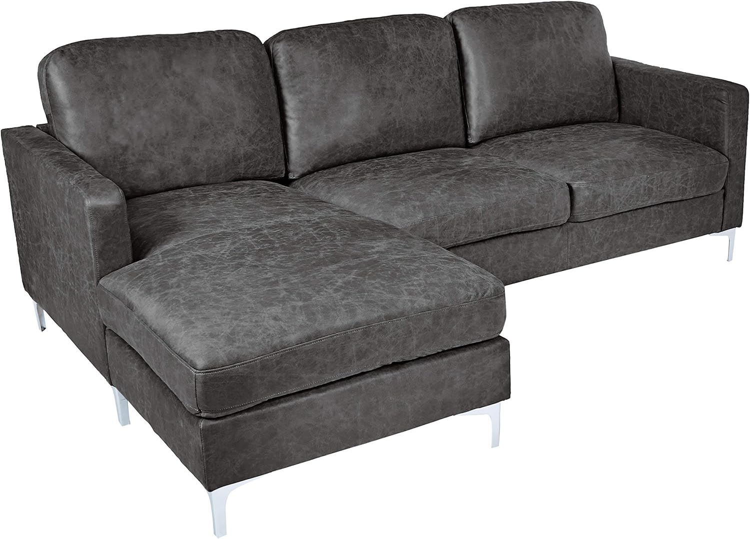 Best Modern Reversible Chaise Sectional Sofa