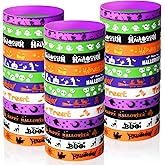 AXBMM Halloween Rubber Bracelets,Silicone Wristbands for Halloween Party Favors Supplies Rubber bracelets Bulk for Trick or Treat Gifts
