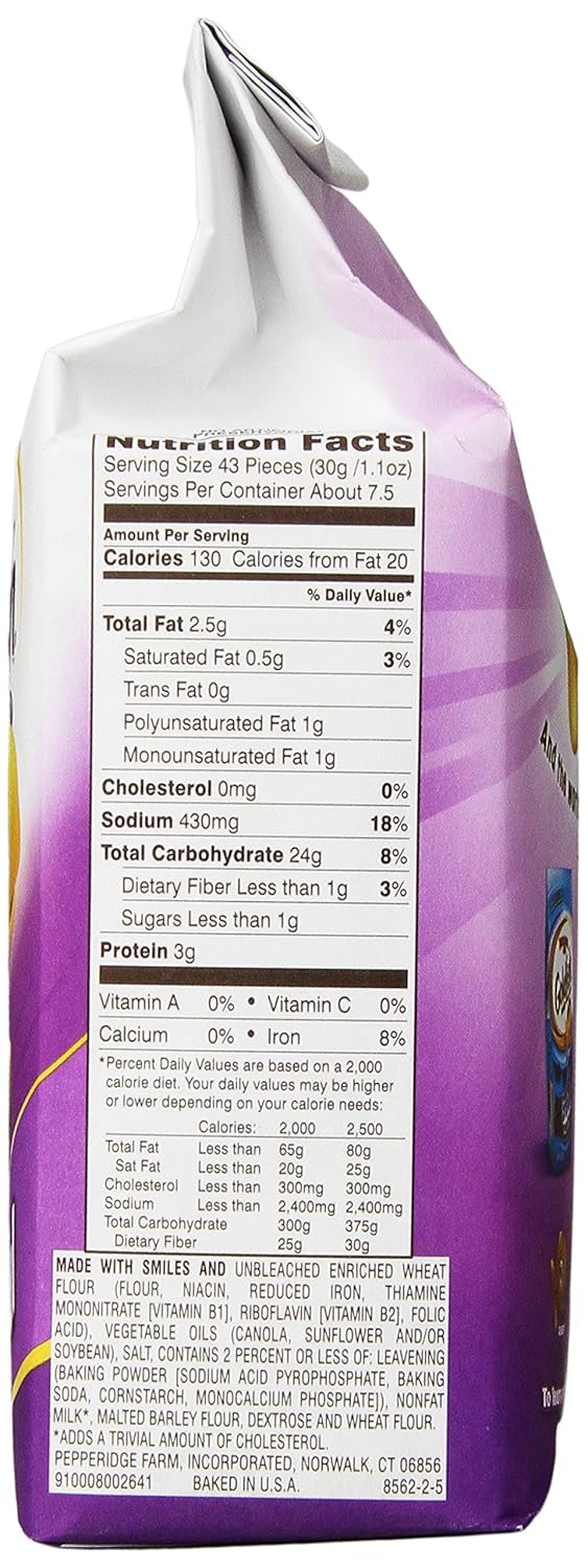 Goldfish Nutrition Facts Ingredients Runners High Nutrition