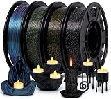 Eono Glitter PLA Filament 1.75mm 4×250g Multicolor Bundle