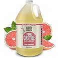 BAMBOO AND BIRCH Pure Castile Soap Liquid Organic, Certified Palm Oil Free Natural Soap, Citrus Grapefruit, 64 oz