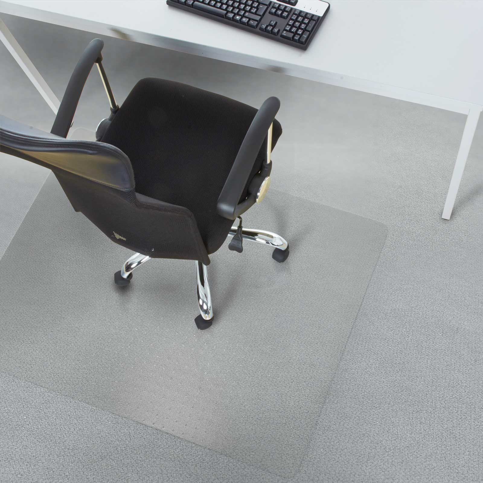 Office Marshal Polycarbonate Chair Mat for Carpet Floors High Pile 30