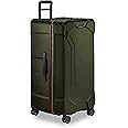 Briggs & Riley 32" Extra Large Trunk Spinner - Checked Luggage for Travel, Suitcases with Wheels, Hardside Rolling Bag for Men & Women, Self-Repairing Zipper - Torq Collection, Hunter Green