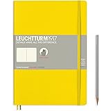 Leuchtturm 1917 Soft Cover Composition B5 Notebook 7” x 10”, Lemon Yellow, Dotted / Points