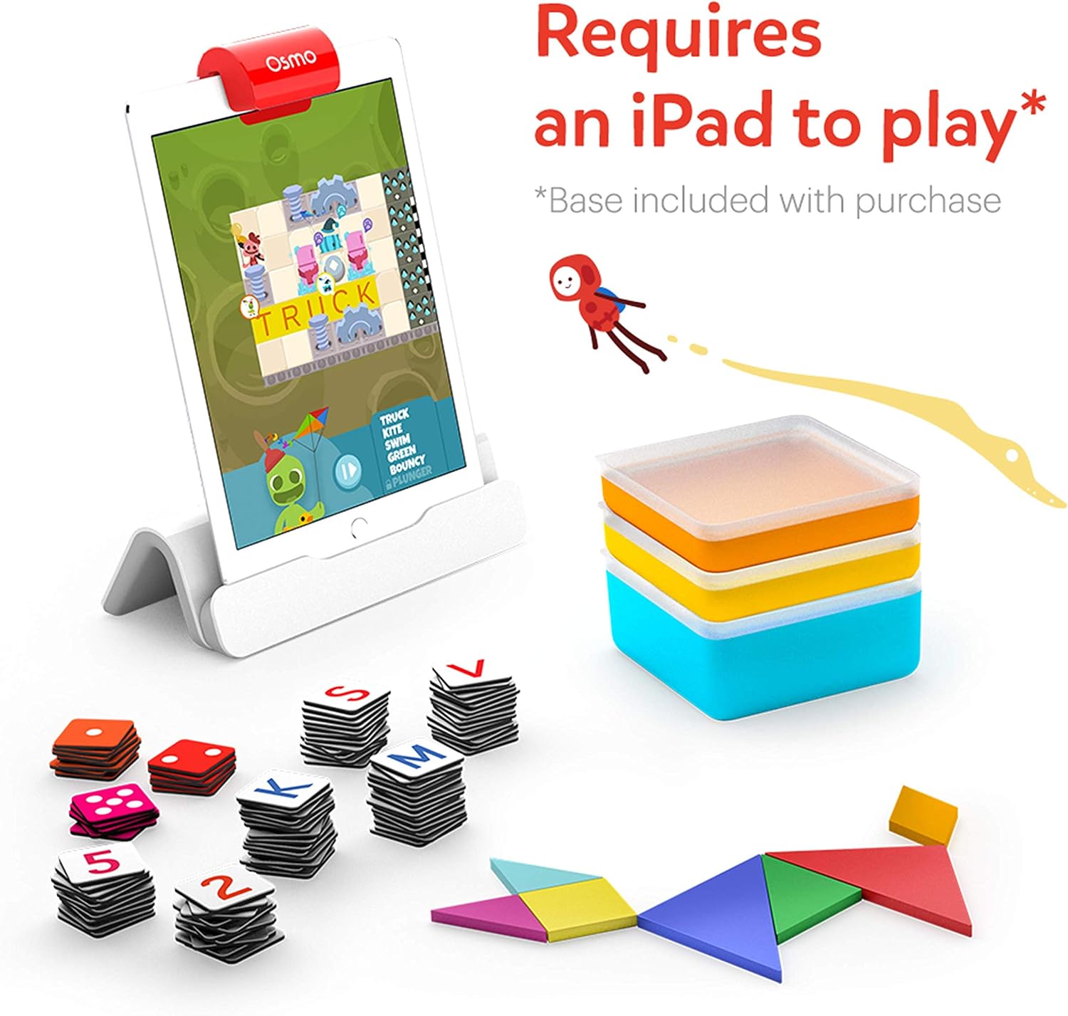 Osmo, Genius Starter Kit for iPad + Family Game Night, 7 Educational Learning Games for Spelling Math & more, Ages 6-10 - Image 3