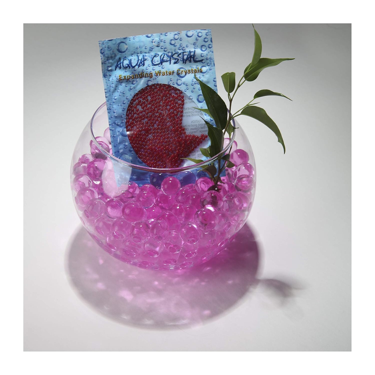 Aqua Crystal' Expanding Water Storing Gel Bead Crystals PINK 20g
