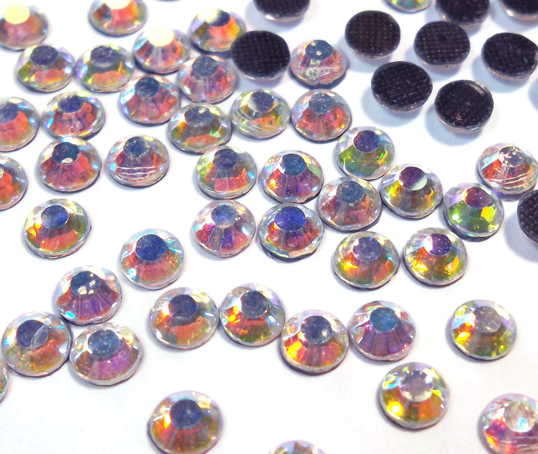 Perlin Hotfix 5 mm flatback back rhinestones SS20 1440 pieces glass stones round crystal gemstones 4.4 ~ 5 mm for clothing, dress, shoes, bag, decorations (crystal AB)