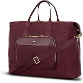 Samsonite Mobile Solution 2 Duffle Bag - Travel &amp; Work Carry-On with Padded Laptop Sleeve, Front Organizer Pocket, Removable Crossbody Strap, StackIt&trade; Strap, Business &amp; Leisure Travel Bag - Merlot