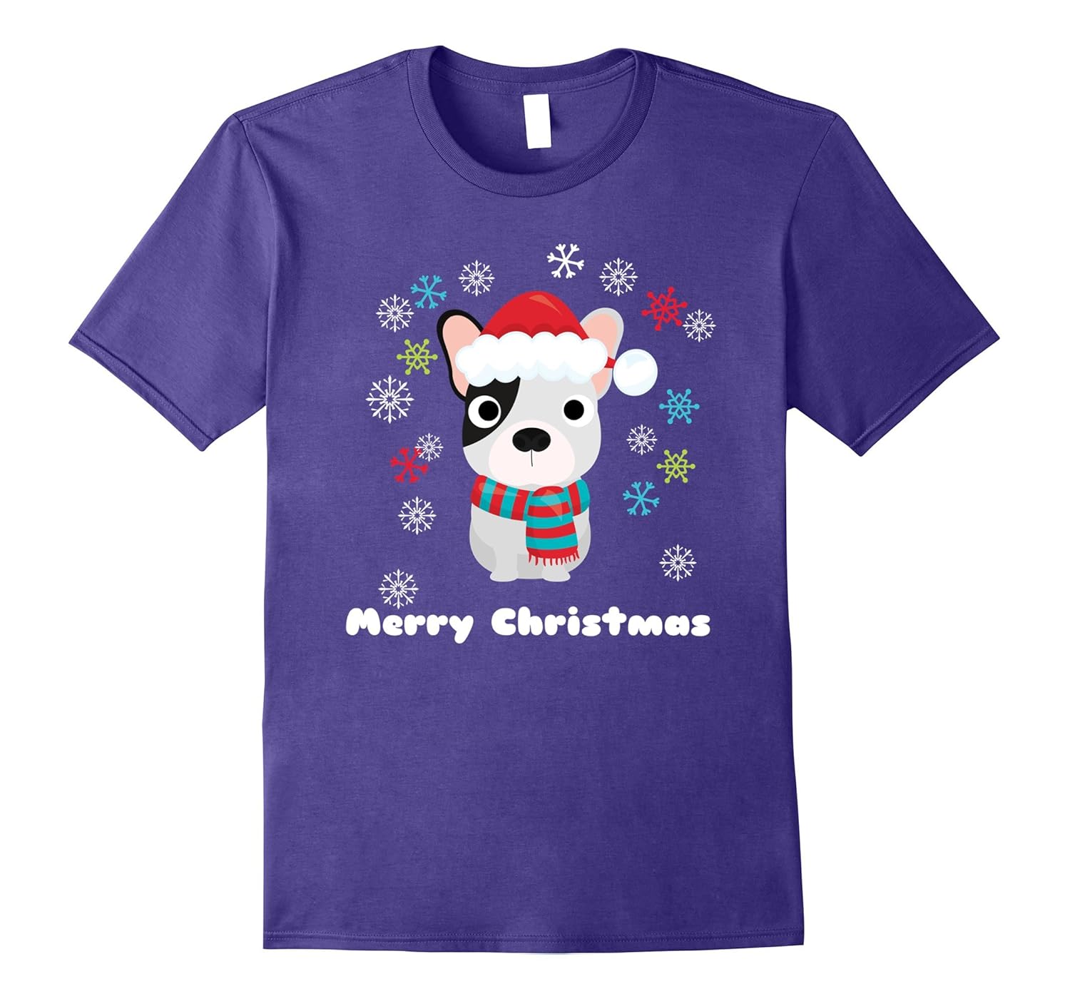 French Bulldog Christmas T Shirt-ANZ