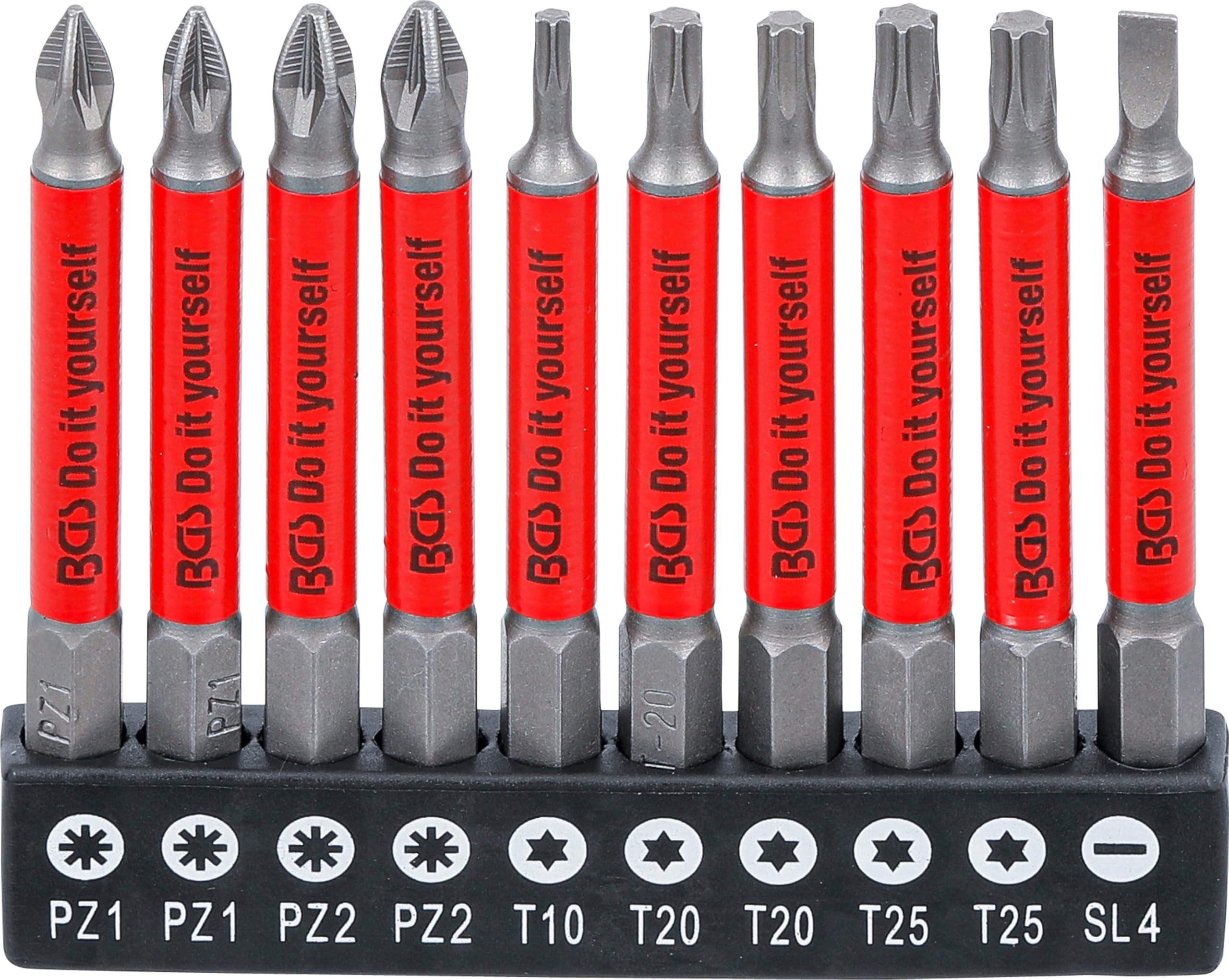 BGS Diy 4831 | Anti-Slip Bit Set | magnetic | 70 mm | 10 pcs.