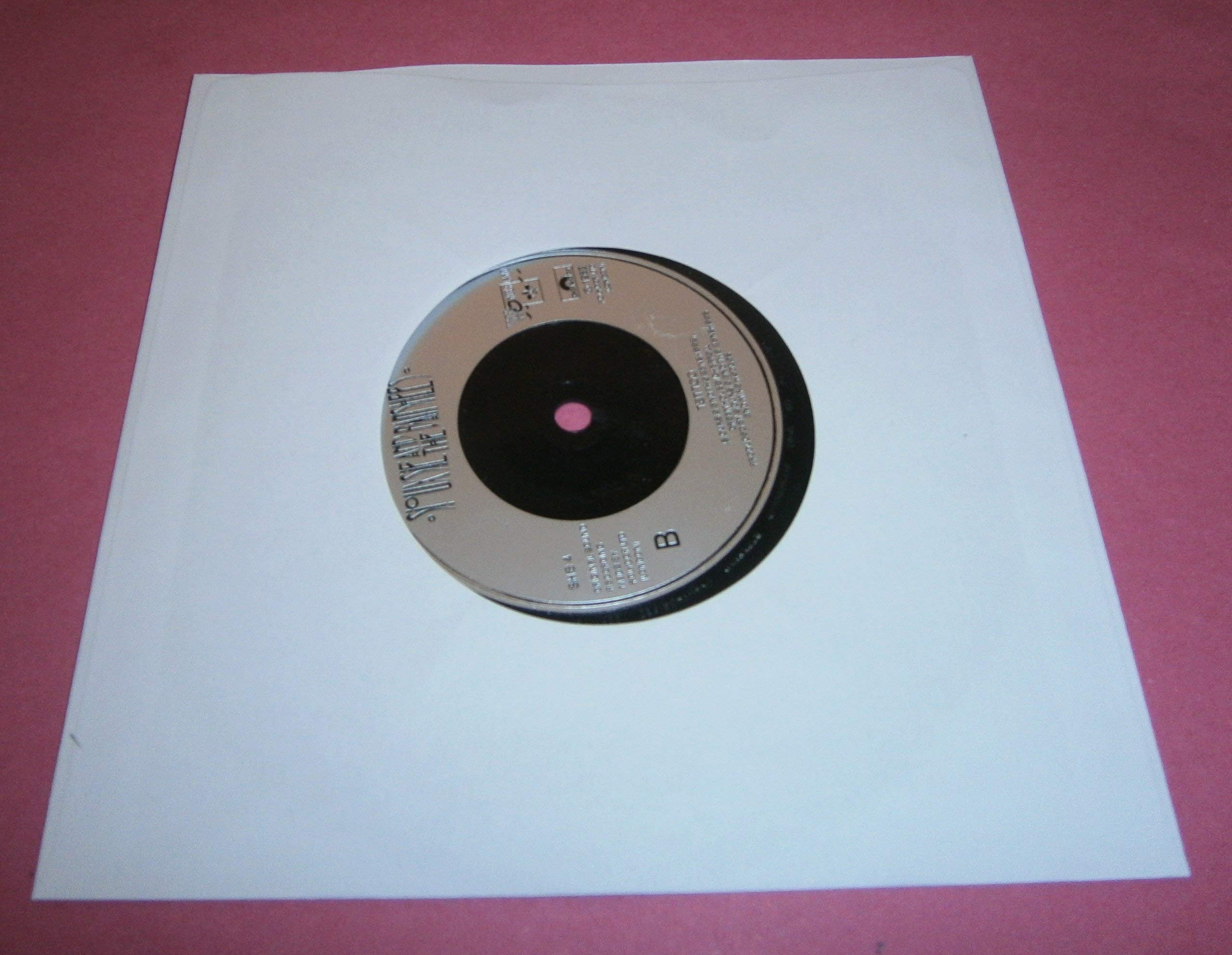 Pack of 25 - 7" White Paper Record Sleeves