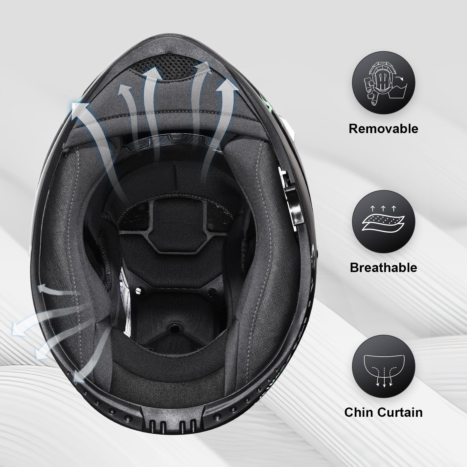 Mua TRIANGLE Dual Visor Motorcycle Helmet Full Face Helmets with Tinted ...