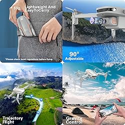 KGF Mini Drone with Camera,1080P HD FPV Foldable