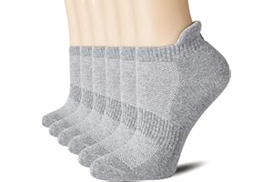 CS CELERSPORT 6 Pairs Ankle Athletic Running Socks Low Cut Sports Tab Socks for Men and Women