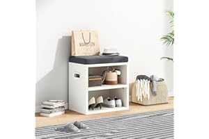 Soohow Small Shoe Bench for Entrywaywith Cushion Shoe Bench with Storage and Seating,Seat Entryway Shoe Rack, Entryway
