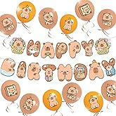 LaVenty Capybara Birthday Party Balloons Banner Decorations Includes Capybara Birthday Cake Balloon Party Favors Capybara Theme Party Supplies Decor