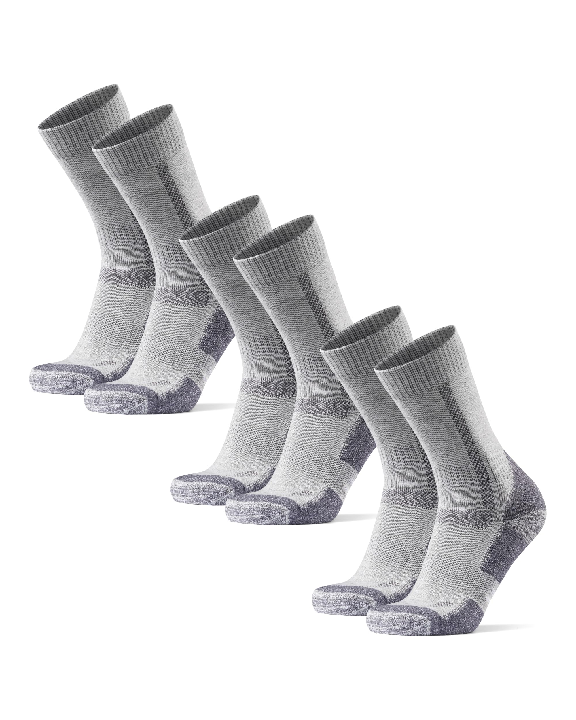 DANISH ENDURANCE Merino Hiking Socks, Winter Trekking Socks, Warm Merino Wool Socks, Breathable & Strong Padded, Unisex, Men, Women & Children, 1 or 3 Pairs