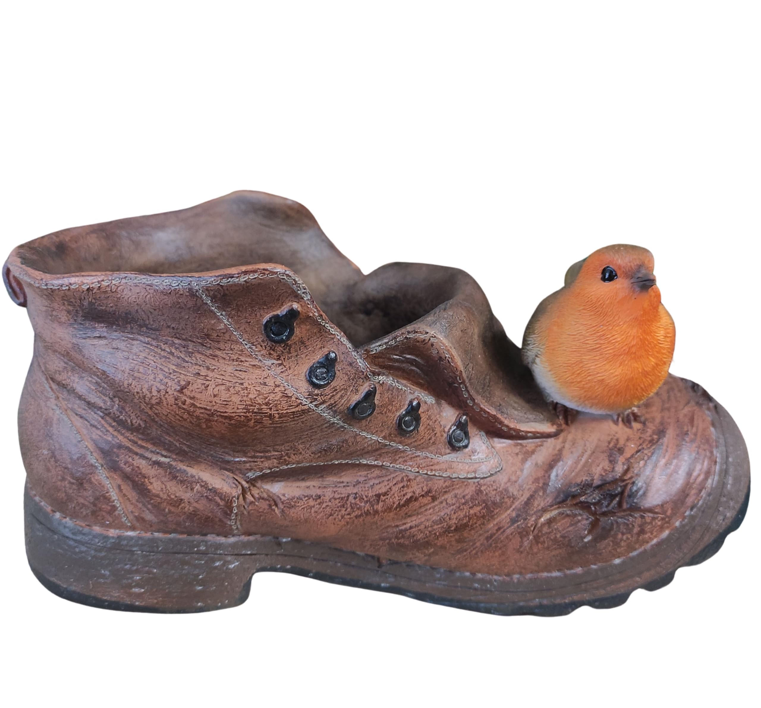 Vivid Arts - Boot with Robin Ornament - BS-BT10-B