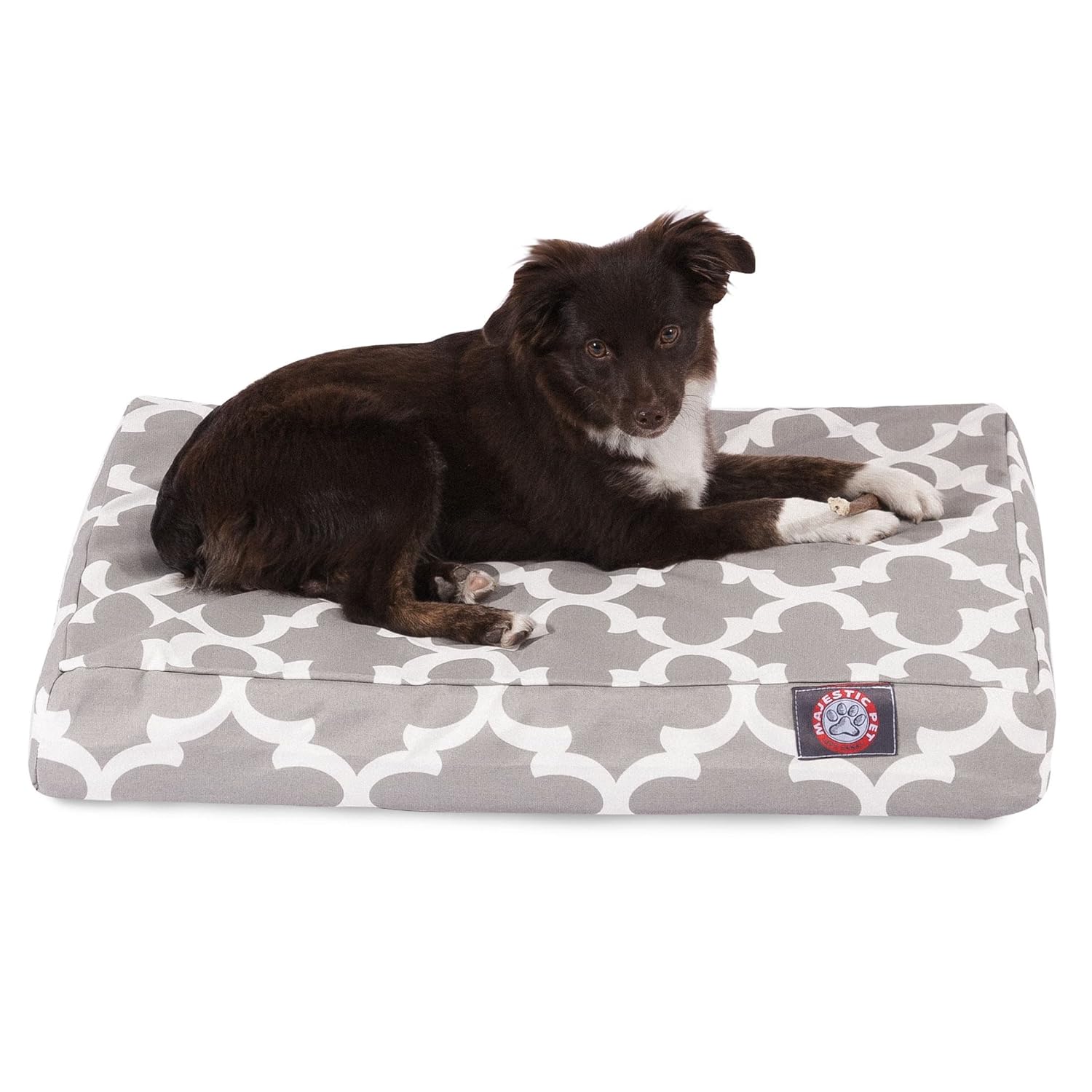 petlife odour resistant dog mattress grey large