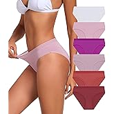 ANLIQI Modal Underwear Supersoft Hipster Panties for Women Pack Breathable & Stretch Bikini Underpants Comfortable Undies